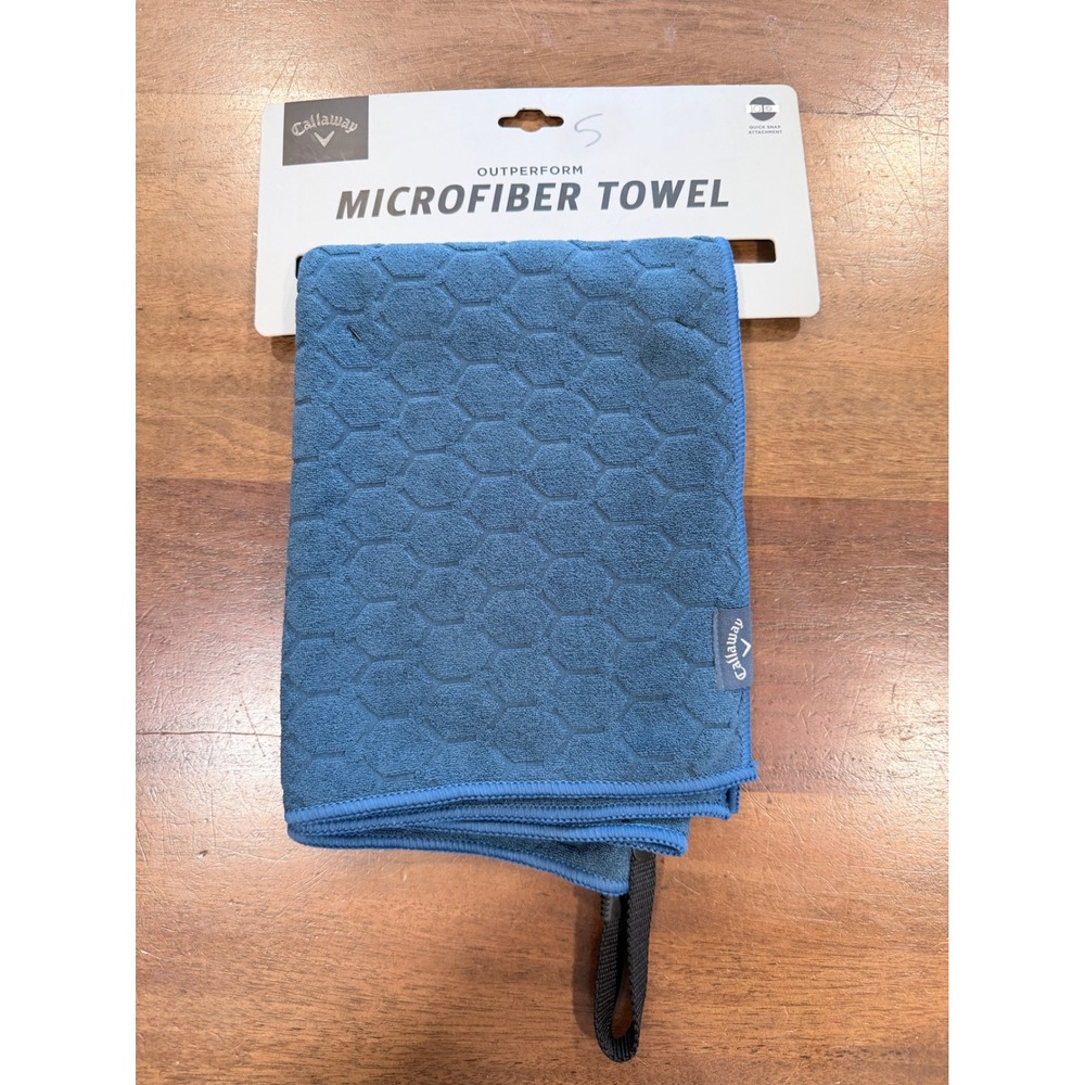 Callaway Outperform Microfiber Golf Towel Navy Blue 30x20 5423014 Quick Snap